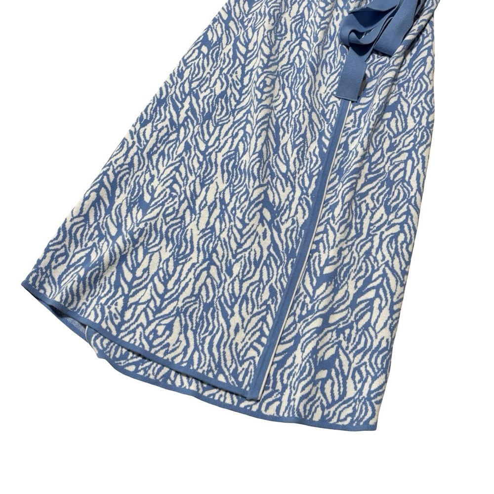 Diane von Furstenberg DVF x Target Blue White Coastal Wrap Dress XXS Length 43" - Picture 3 of 6